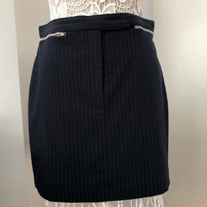 Pinstriped mini skirt by Rampage